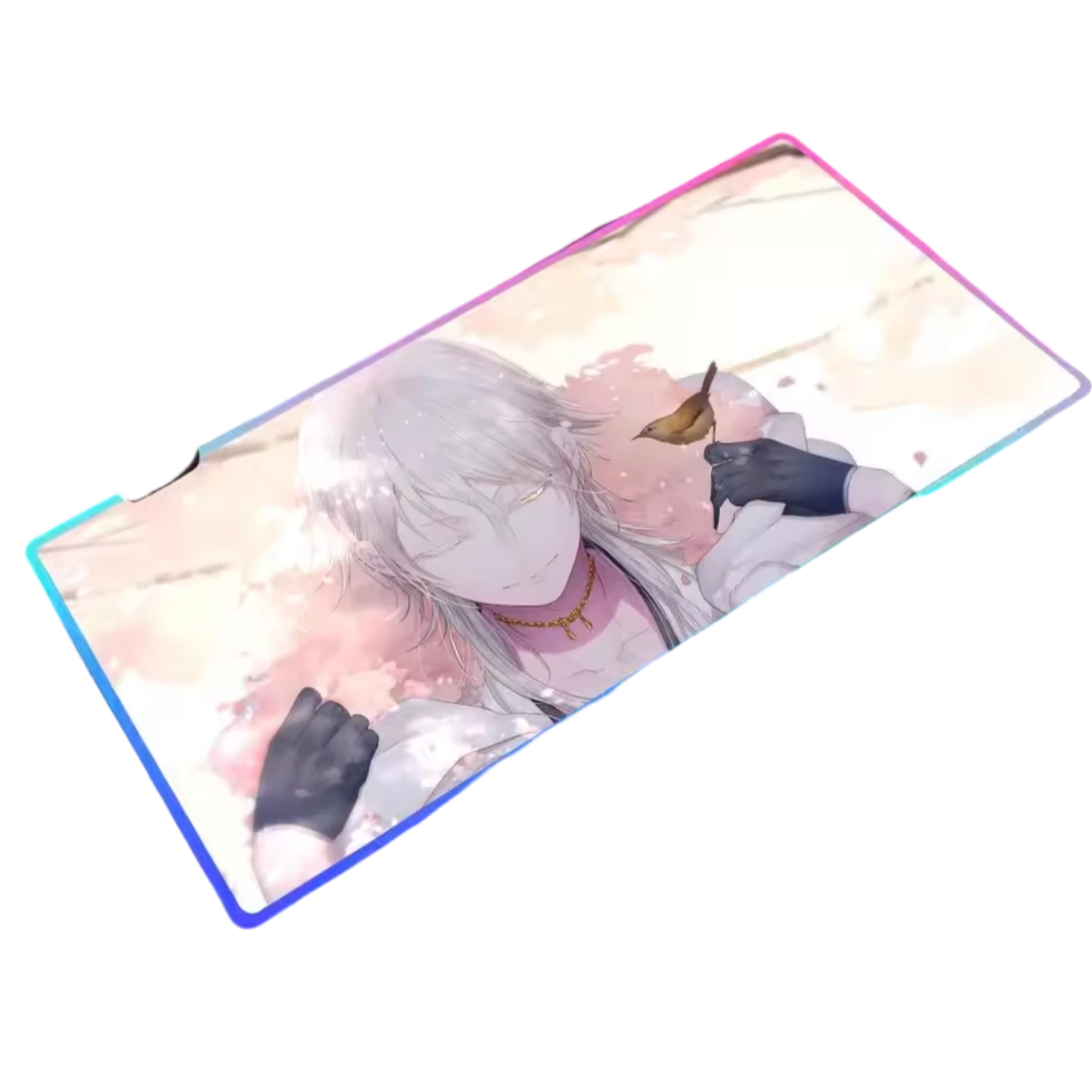 Touken Ranbu Anime Tsurumaru Kuninaga LED Gaming Mouse Pad Touken Ranbu Anime Tsurumaru Kuninaga LED Gaming Mouse Pad