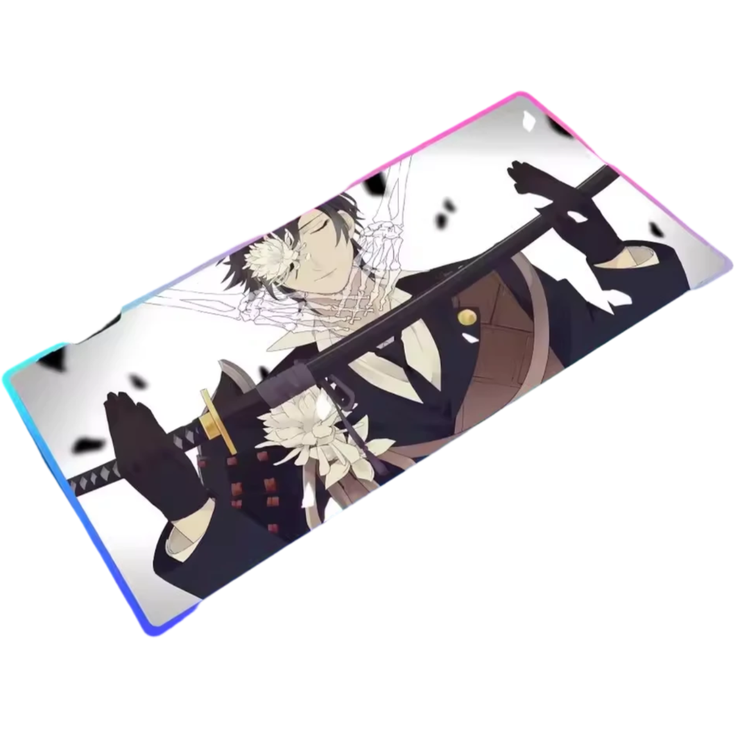 Anime Touken Ranbu Shokudaikiri Mitsutada LED Gaming Mouse Pad Anime Touken Ranbu Shokudaikiri Mitsutada LED Gaming Mouse Pad
