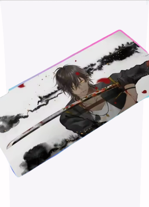 Anime Touken Ranbu Ookurikara LED Gaming Mouse Pad