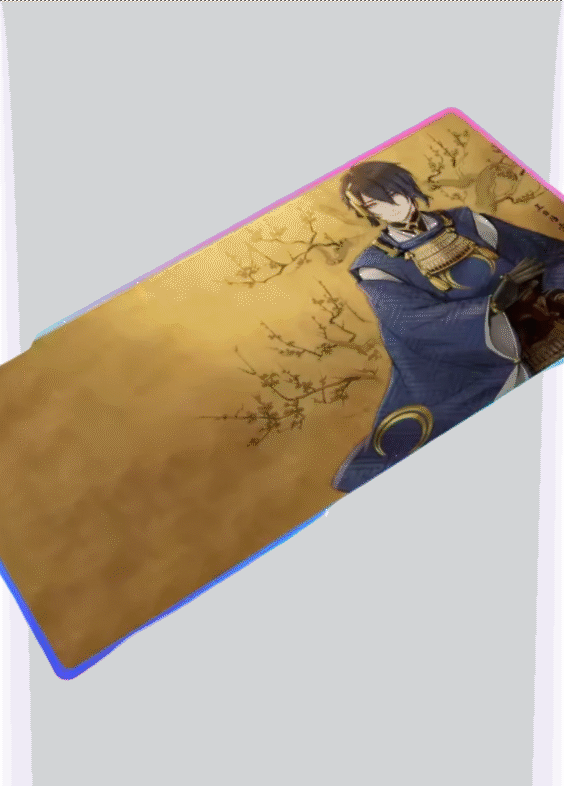 Anime Touken Ranbu Mikazuki Munechika LED Gaming Mouse Pad