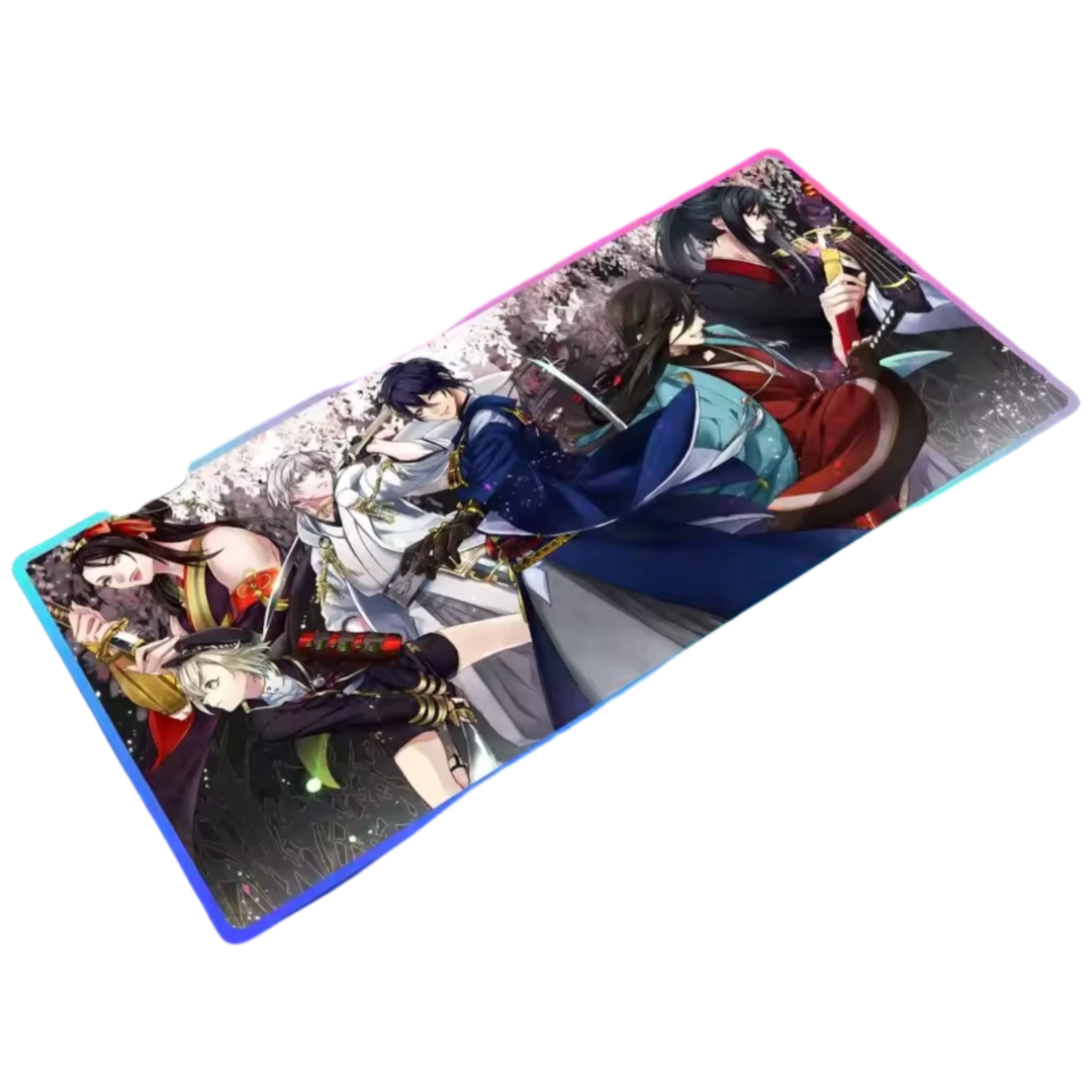 Touken Ranbu Character LED Gaming Anime Mouse Pad Touken Ranbu Character LED Gaming Anime Mouse Pad