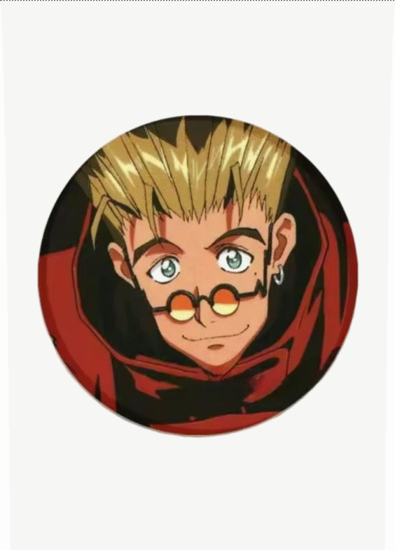 Trigun Vash The Stampede Anime Tinplate Badge