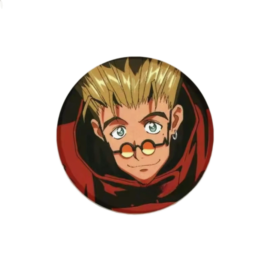 Trigun Vash The Stampede Anime Tinplate Badge Trigun Vash The Stampede Anime Tinplate Badge