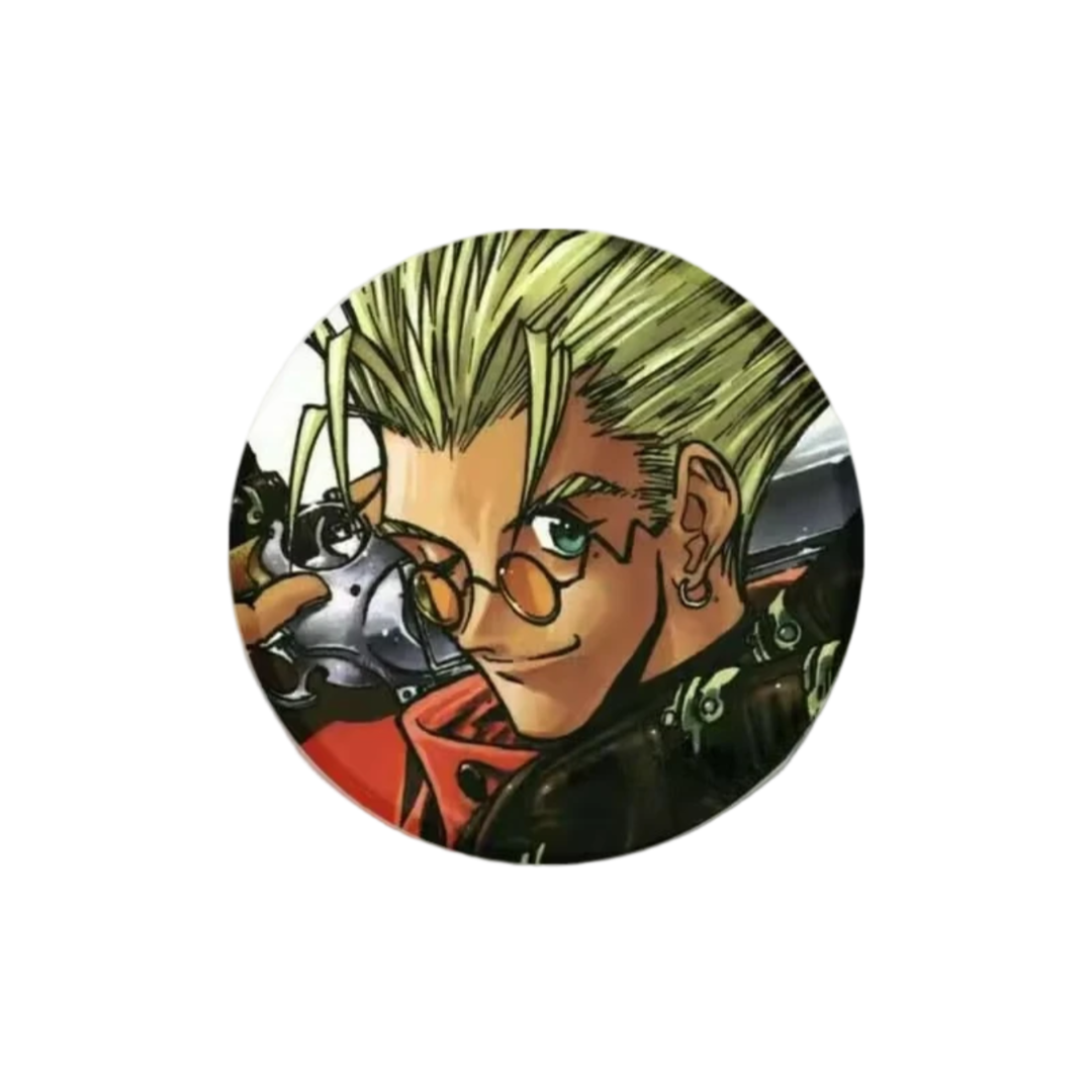 Trigun Anime Stampede Tinplate Badge Trigun Anime Stampede Tinplate Badge