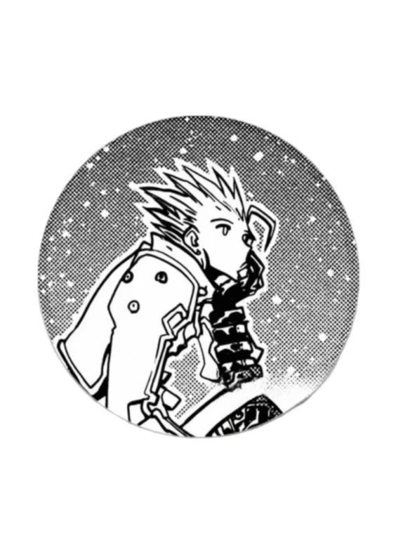Anime Trigun Stampede White And Black Tinplate Badge