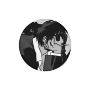 Anime Trigun Nicholas D. Wolfwood Tinplate Badge