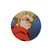 Anime Trigun Vash The Stampede Tinplate Badge