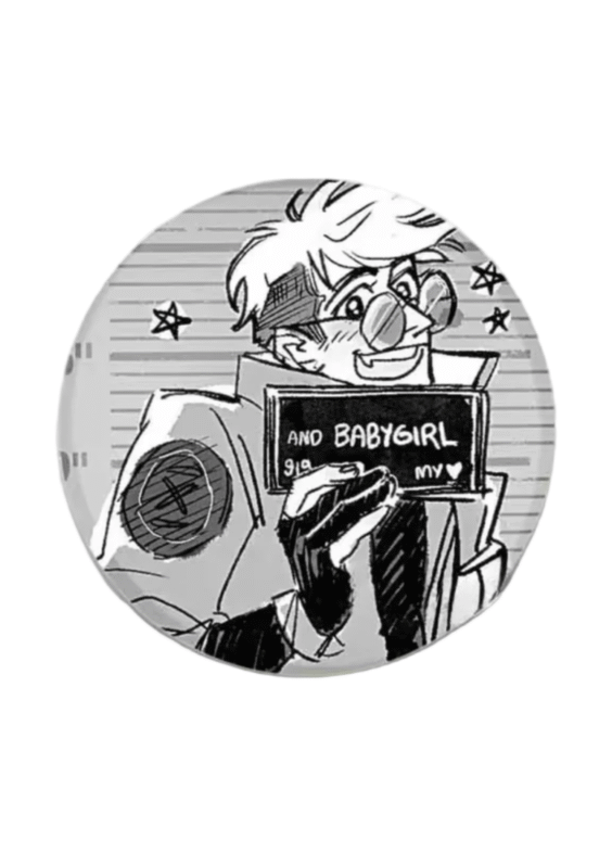 Trigun Stampede Black And White Anime Badge