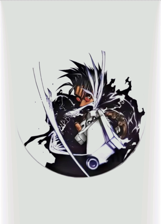 Trigun Anime Vash The Stampede White Tinplate Badge