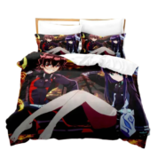 Anime Twin Star Exorcists Rokuro And Benio Print Bedding Set