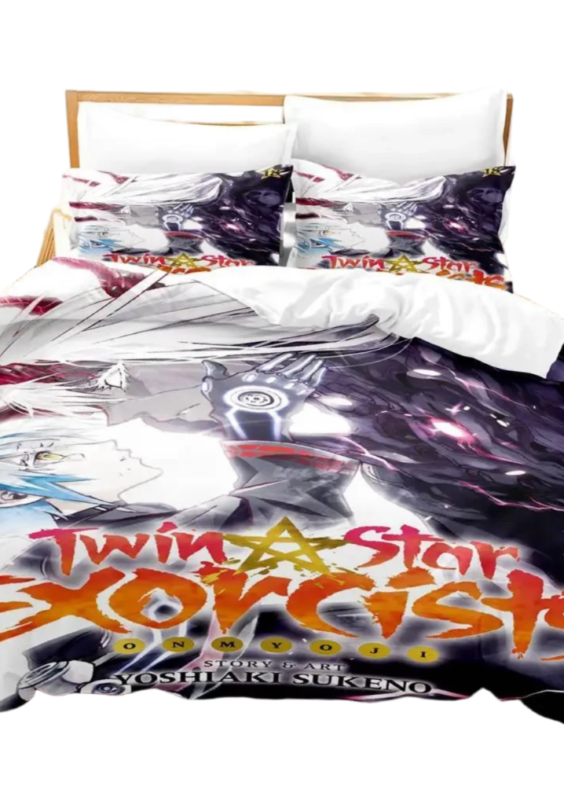 Twin Star Exorcists Rokuro And Benio Anime Printed Bedding Set