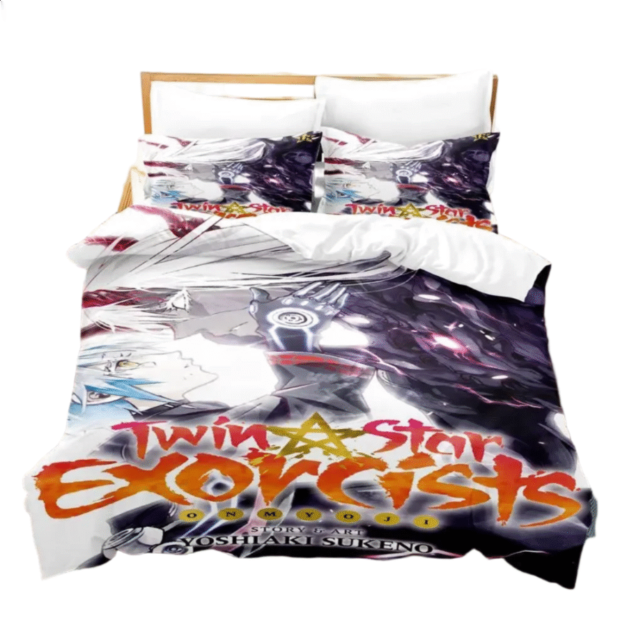 Twin Star Exorcists Rokuro And Benio Anime Printed Bedding Set Twin Star Exorcists Rokuro And Benio Anime Printed Bedding Set