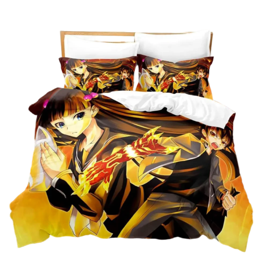 Twin Star Exorcists Rokuro And Benio Anime Print Bedding Set