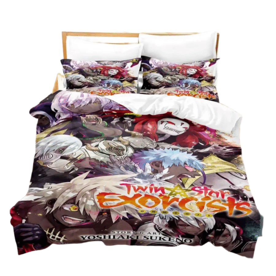 Twin Star Exorcists Anime Print Bedding Set Twin Star Exorcists Anime Print Bedding Set