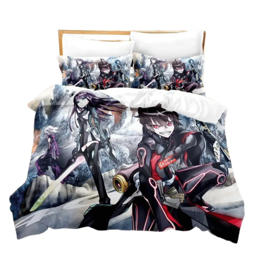 Twin Star Exorcists Anime Characters Print Bedding Set Twin Star Exorcists Anime Characters Print Bedding Set