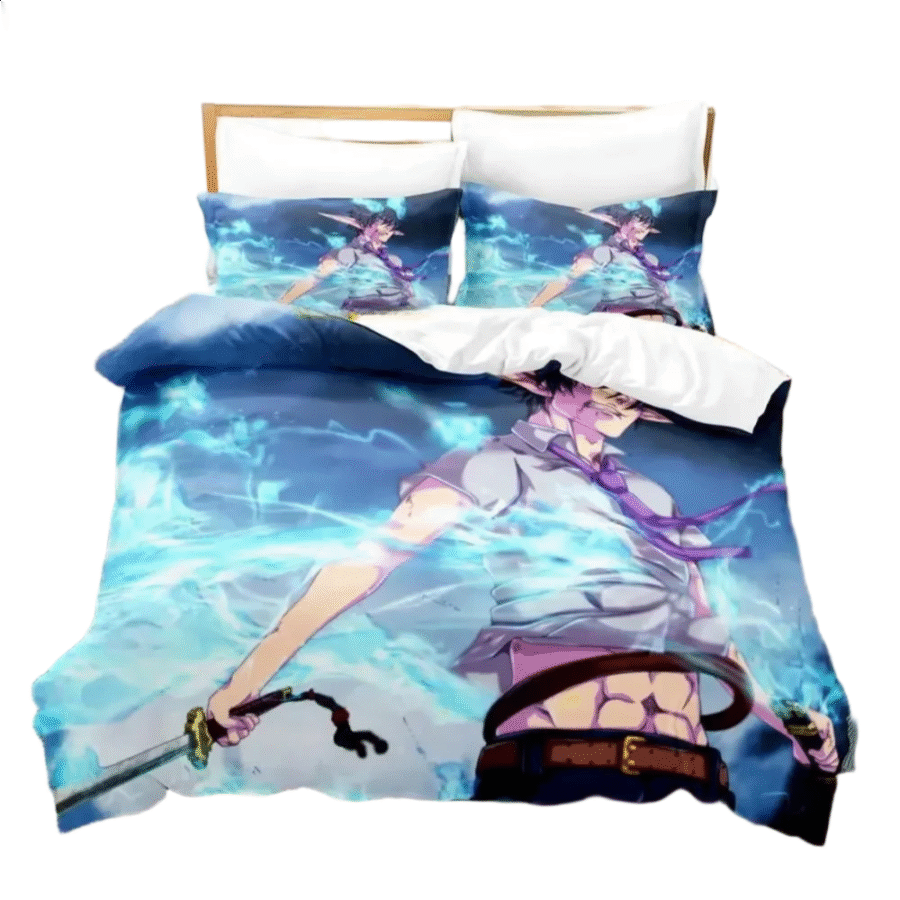 Blue Exorcist Rin Okumura Anime Bedding Set Blue Exorcist Rin Okumura Anime Bedding Set
