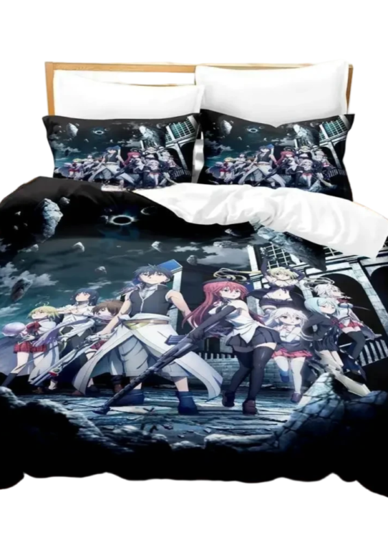 Trinity Seven Anime Characters Print Bedding Set