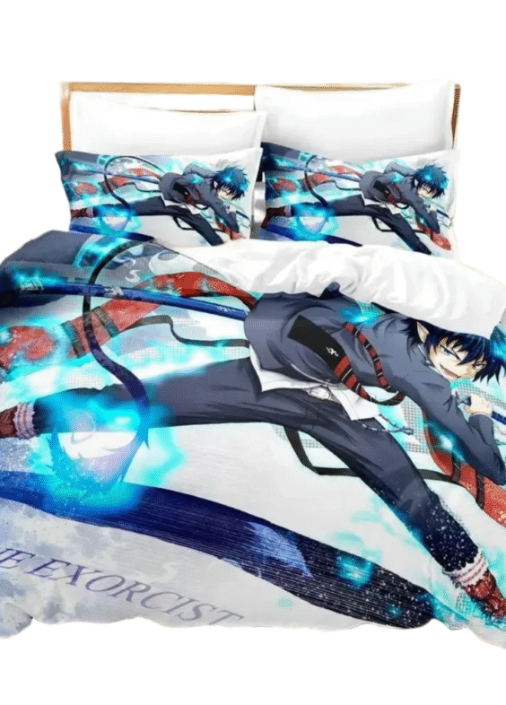 Anime Blue Exorcist Rin Okumura Print Bedding Set