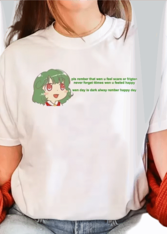 Anime Touhou Project Yuuka Kazami Printed White T-Shirt