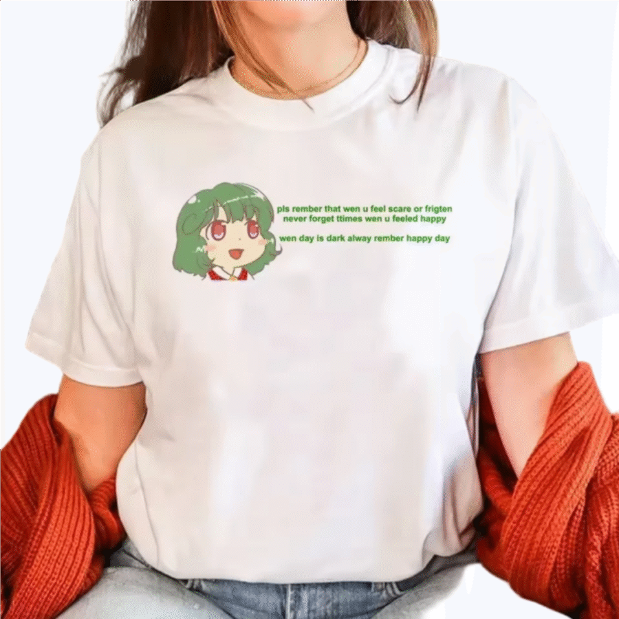 Anime Touhou Project Yuuka Kazami Printed White T-Shirt Anime Touhou Project Yuuka Kazami Printed White T-Shirt