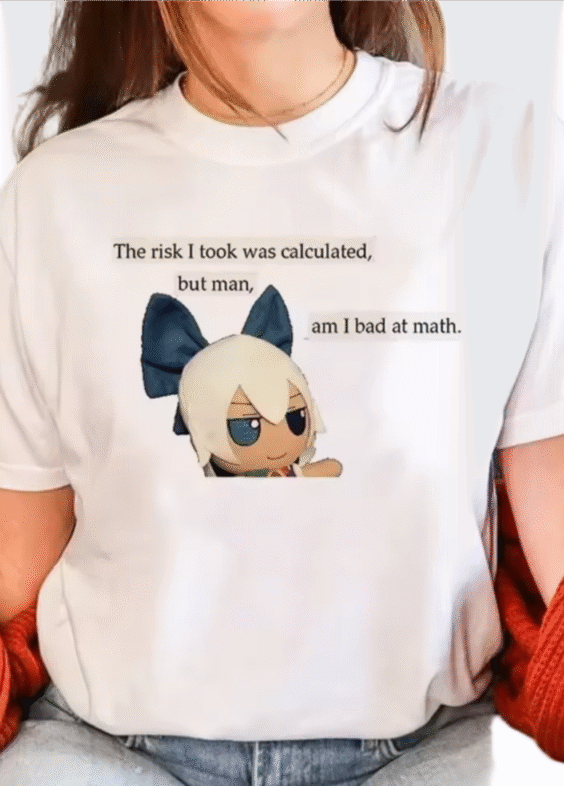 Anime Touhou Project Cirno White T-Shirt
