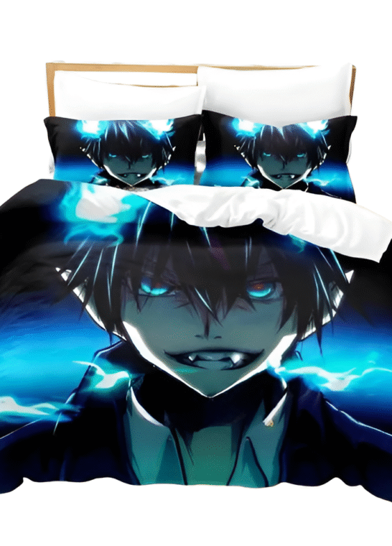 Blue Exorcist Anime Rin Okumura Printed Duvet Cover Set