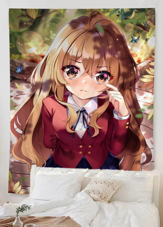 Toradora Anime Taiga Aisaka Home Decor Wall Hanging Sheet