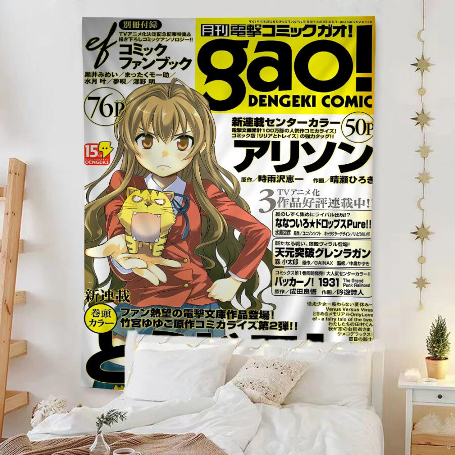 Toradora Anime Taiga Aisaka Print Home Decor Wall Hanging Sheet Toradora Anime Taiga Aisaka Print Home Decor Wall Hanging Sheet