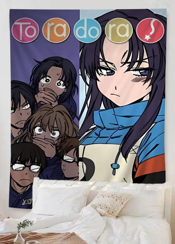 Anime Toradora Characters Print Home Decor Wall Hanging Sheet
