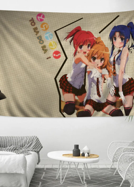 Anime Toradora Tiga, Minori And Ami Printed Large Wall Decor Poster