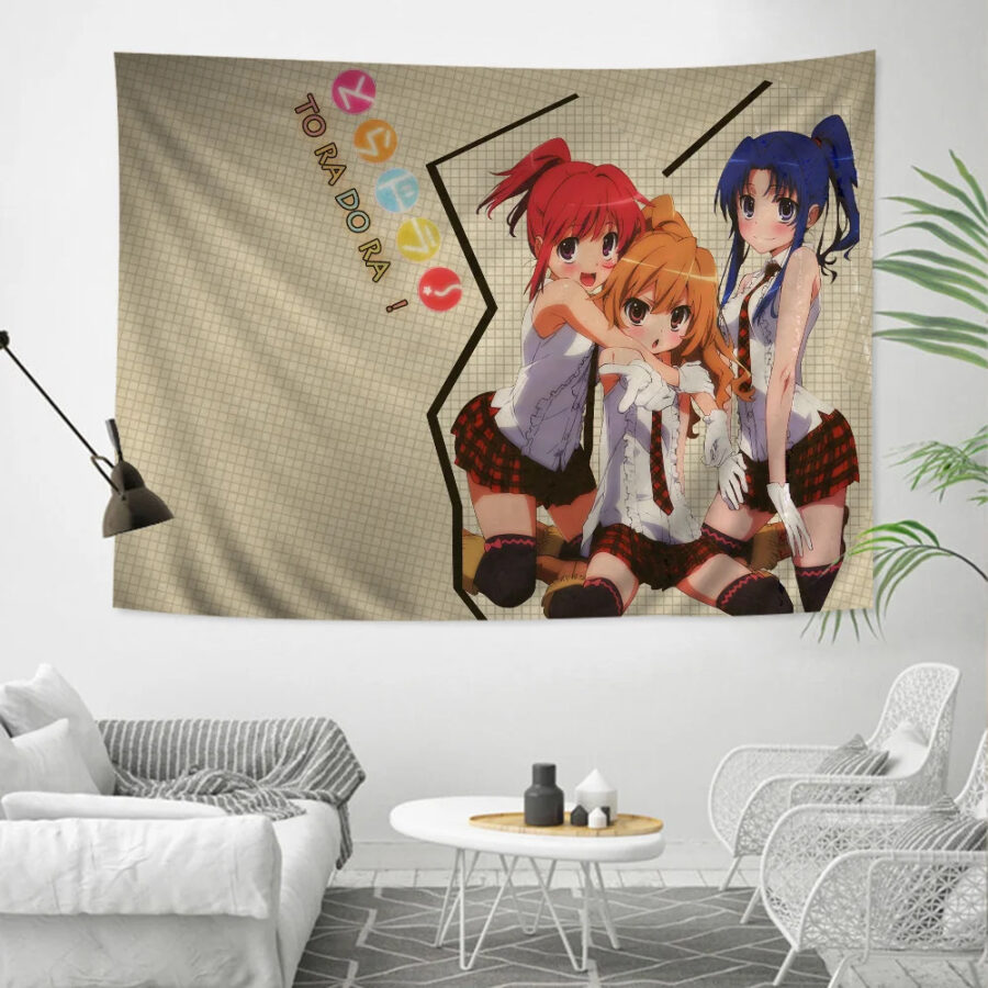 Anime Toradora Tiga, Minori And Ami Printed Large Wall Decor Poster