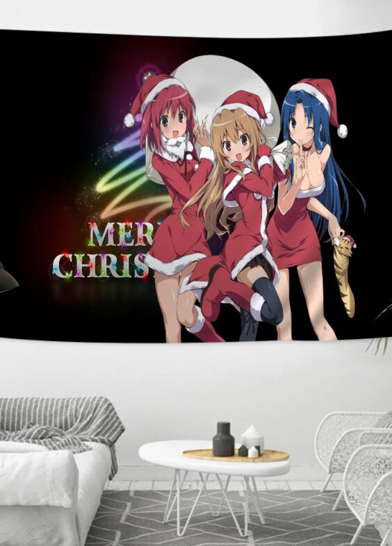 Anime Toradora Merry Christmas Printed Large Wall Decor Poster