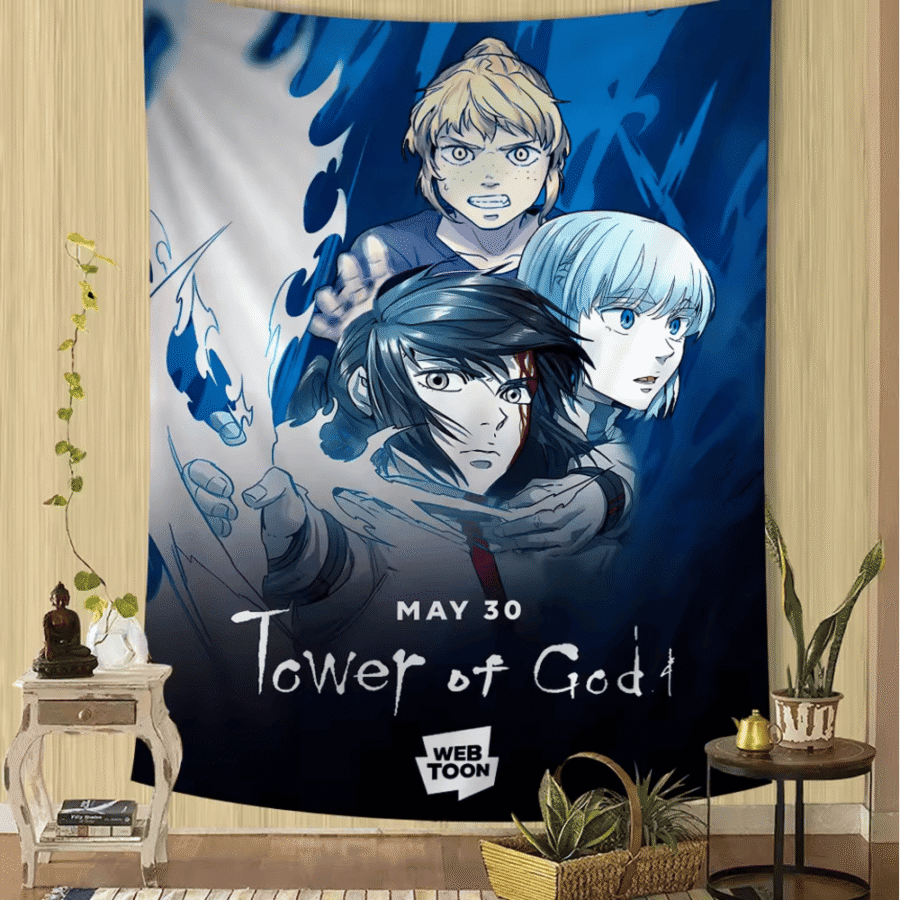 Anime Tower Of God Print Hanging Bohemian Anime Tower Of God Print Hanging Bohemian