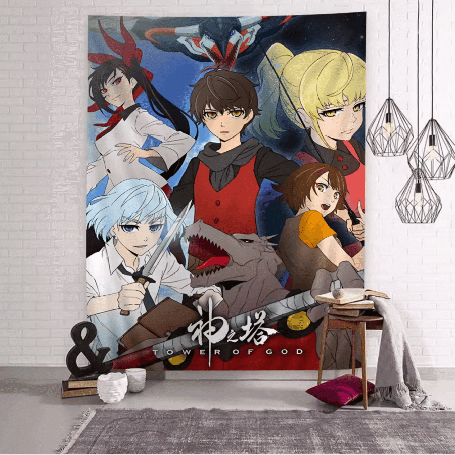 Tower Of God Anime Wall Hanging Tapestries Tower Of God Anime Wall Hanging Tapestries
