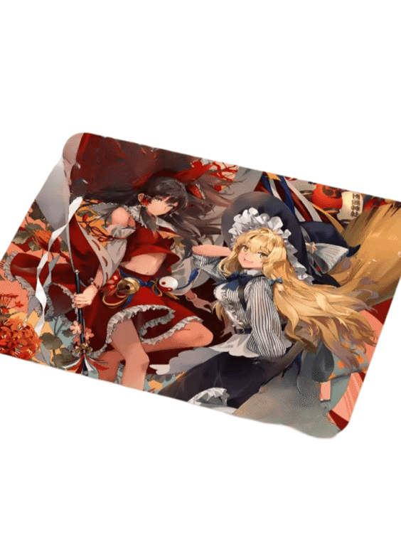 Touhou Project Anime Marisa Kirisame And Reimu Hakurei Mouse Pad