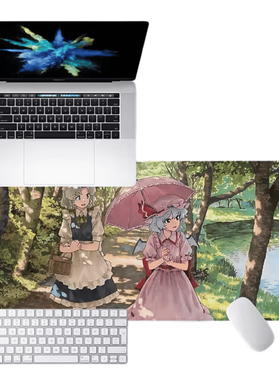 Anime Touhou Project Sakuya Izayoi And Remilia Scarlet HD Printing Mouse Pad