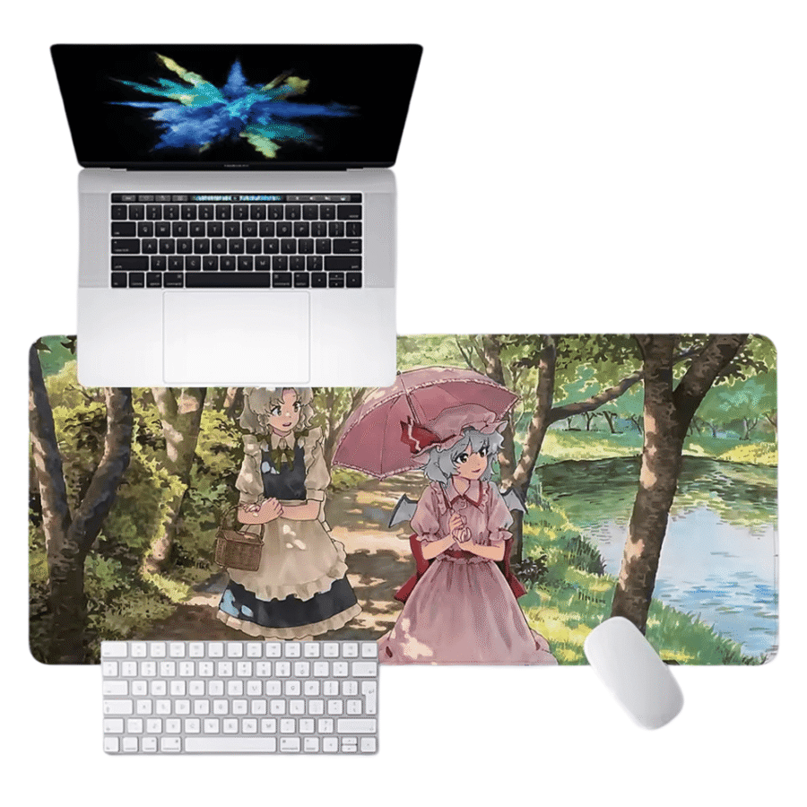 Anime Touhou Project Sakuya Izayoi And Remilia Scarlet HD Printing Mouse Pad Anime Touhou Project Sakuya Izayoi And Remilia Scarlet HD Printing Mouse Pad