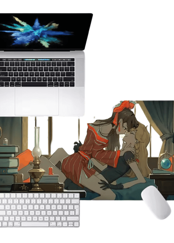 Anime Touhou Project Marisa Kirisame And Reimu Hakurei HD Printing Mouse Pad