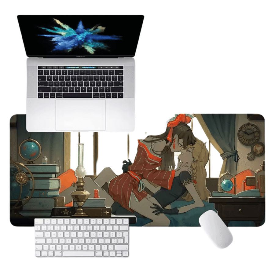 Anime Touhou Project Marisa Kirisame And Reimu Hakurei HD Printing Mouse Pad Anime Touhou Project Marisa Kirisame And Reimu Hakurei HD Printing Mouse Pad