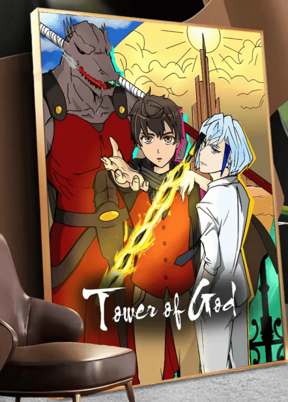 Anime Tower Of God Bam And Khun With Rak Poster Wall Art