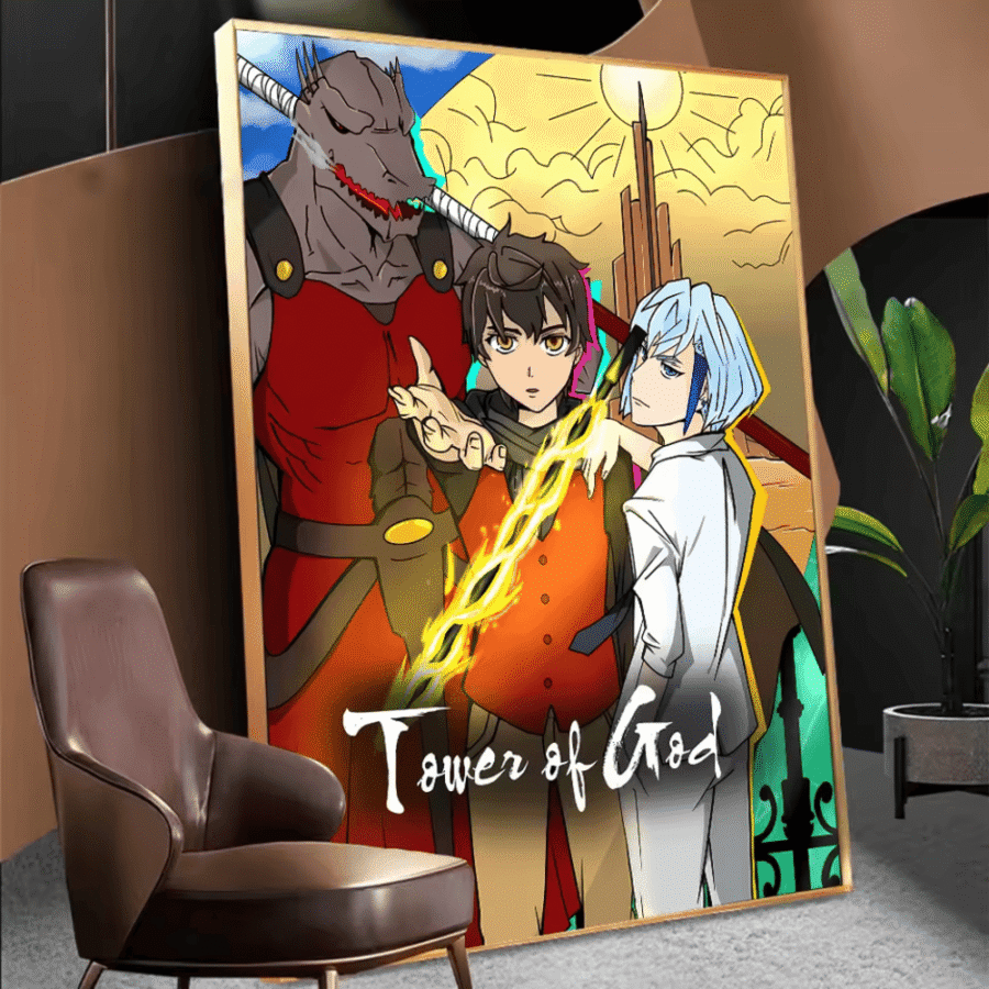 Anime Tower Of God Bam And Khun With Rak Poster Wall Art Anime Tower Of God Bam And Khun With Rak Poster Wall Art