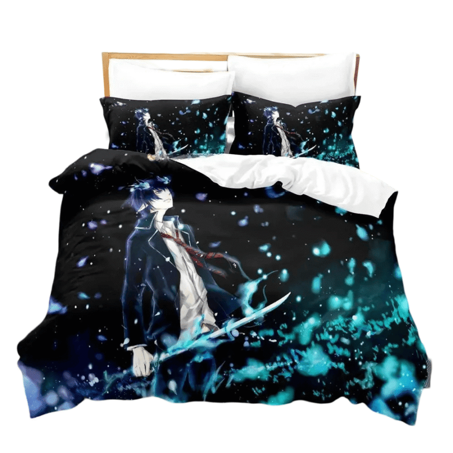 Blue Exorcist Anime Rin Okumura Duvet Cover Set Blue Exorcist Anime Rin Okumura Duvet Cover Set