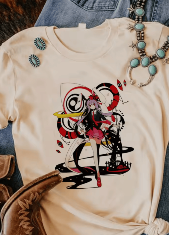 Anime Touhou Project Reisen Udongein Inaba T-Shirt For Women