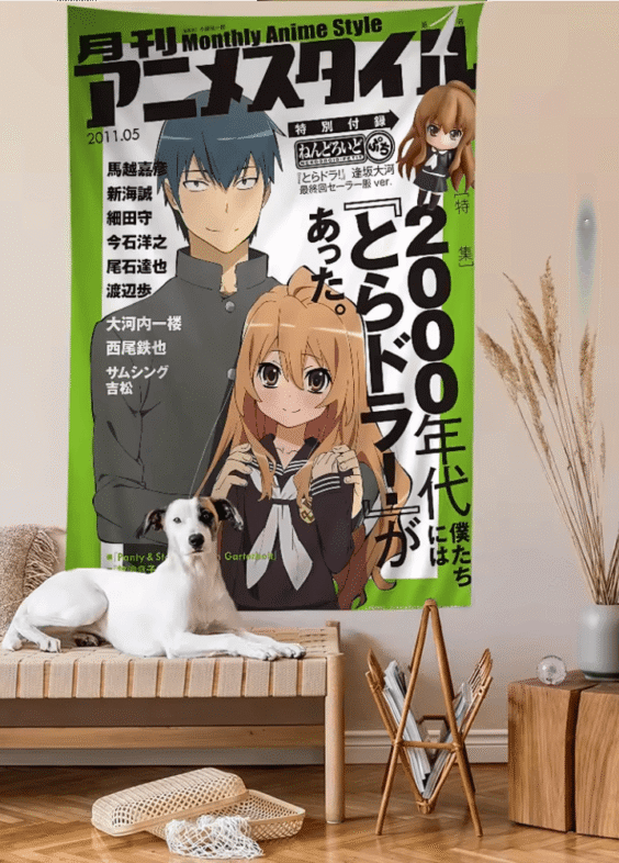 Anime Toradora Aisaka Taiga And Takasu Ryuuji Wall Hanging Sheet