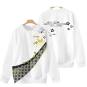 Anime Touken Ranbu Tsurumaru Kuninaga 3D Printed White T-Shirt