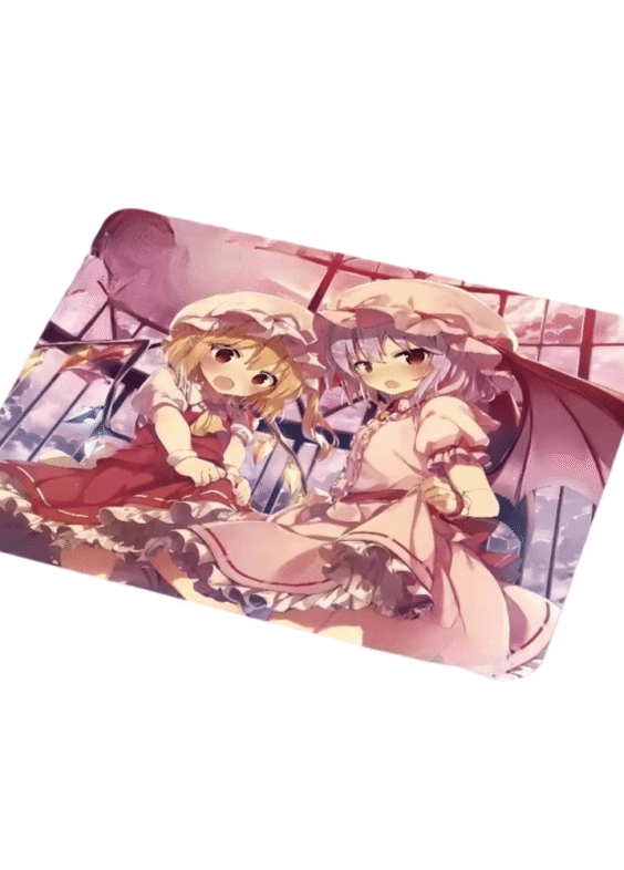 Anime Touhou Project Flandre Scarlet And Remilia Scarlet Mouse Pad