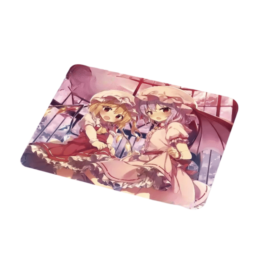 Anime Touhou Project Flandre Scarlet And Remilia Scarlet Mouse Pad Anime Touhou Project Flandre Scarlet And Remilia Scarlet Mouse Pad