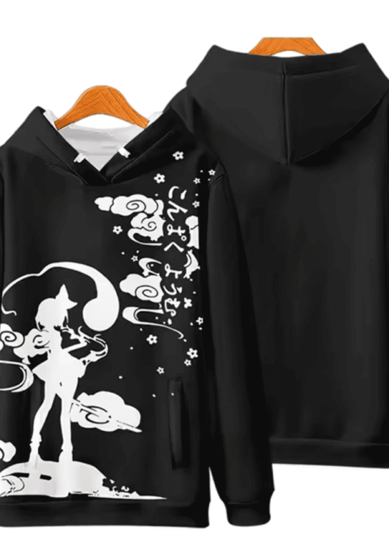 Anime Touhou Project Flandre Scarlet 3D Printed Black Sweatshirt