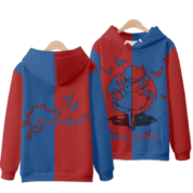 Anime Touhou Project Remilia Scarlet 3D Printed Blue And Red Sweatshirt