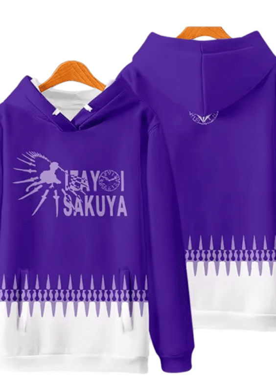 Anime Touhou Project Sakuya Izayoi 3D Printed Sweatshirt